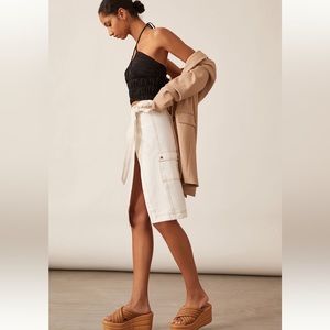 NWT Anthropologie Pilcro Utility Wrap Skirt